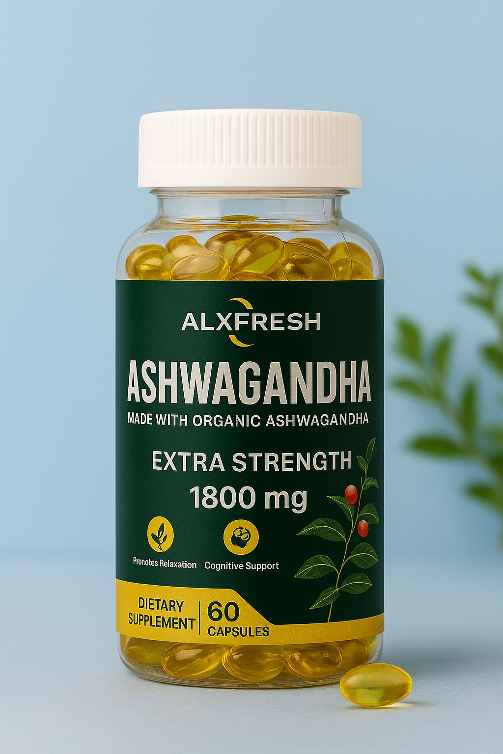 Ashwagandha 1800Mg - Anti-stress & sommeil réparateur